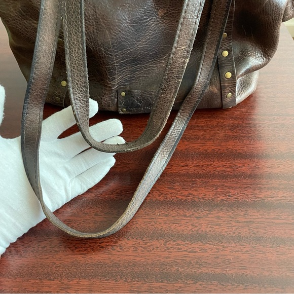 Patricia Nash Benvenuto Tote Heritage Distressed Brown Leather - Picture 4 of 9